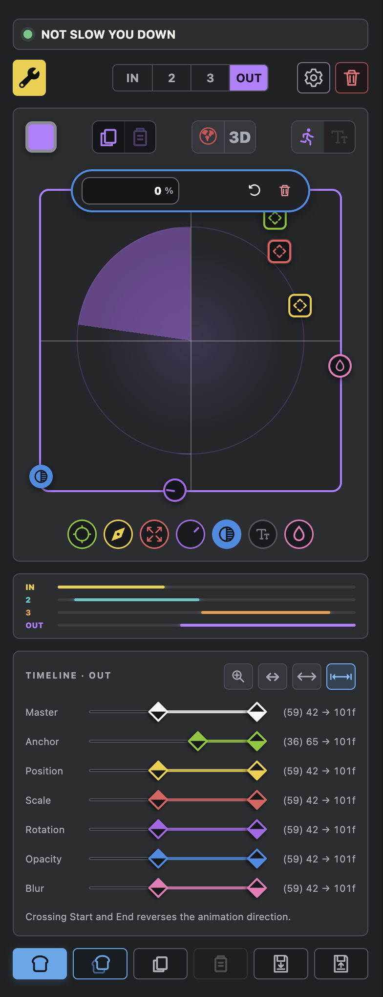 RiGlyph OUT stage interface